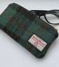 Harris Tweed Zipped Soft Glasses Case Handmade Scottish Wool Pouch