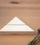 Triangle Card Holder and Earring Display Made From Plywood - Image 5