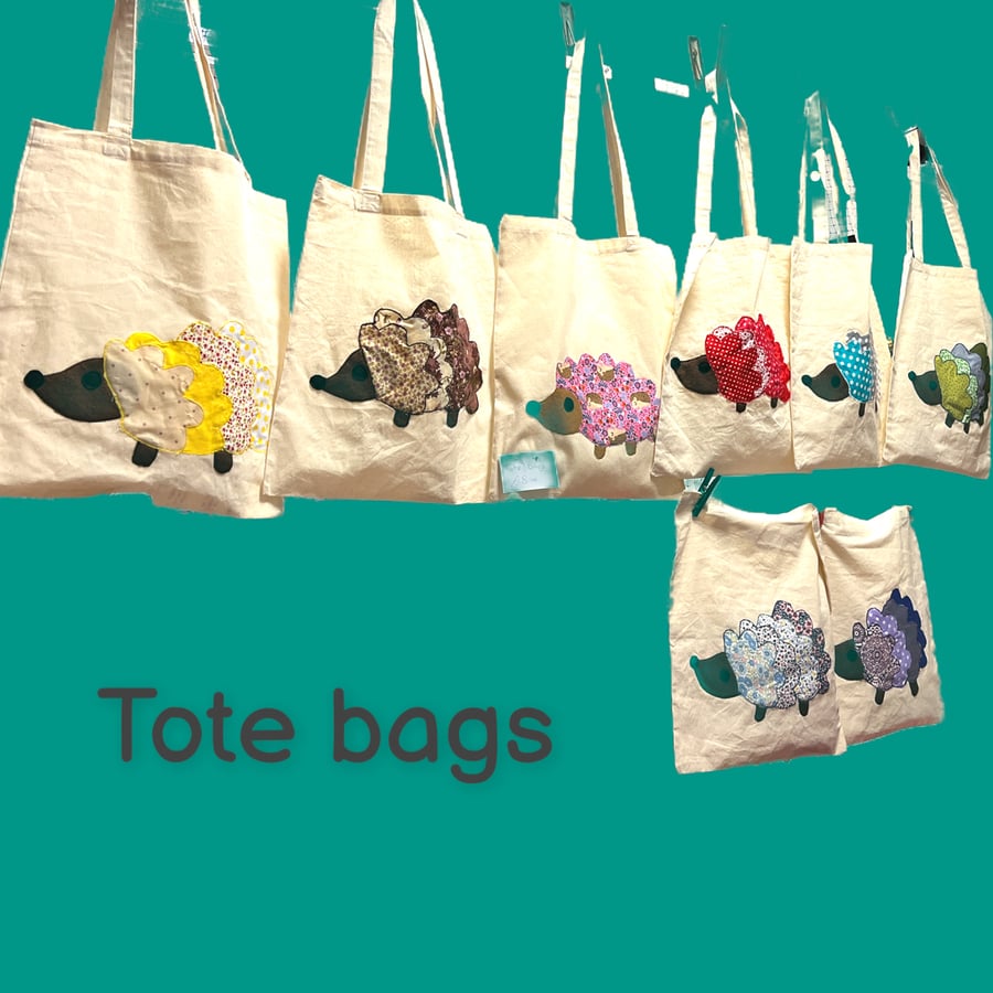 Hedgehog Tote Bags