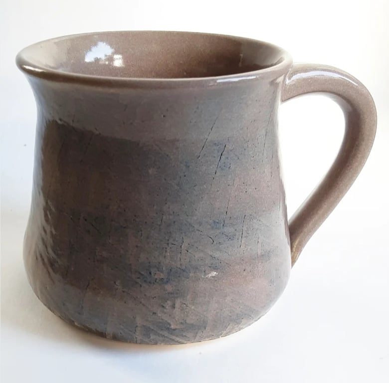 Large Patterned Mug - Hand Thrown Stoneware Ceramic Mug