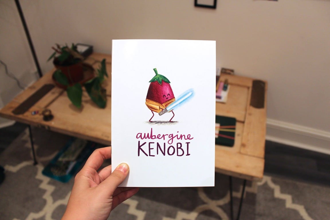 Aubergine Kenobi Star Wars A5 Sketchbook Notebook