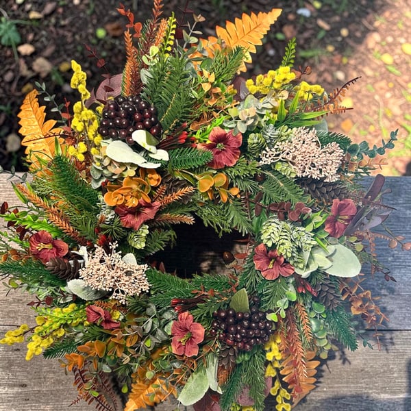 Autumn Everlast Door Wreath