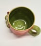 Fungus Ceramic Mug, Coral and Green  - Image 9