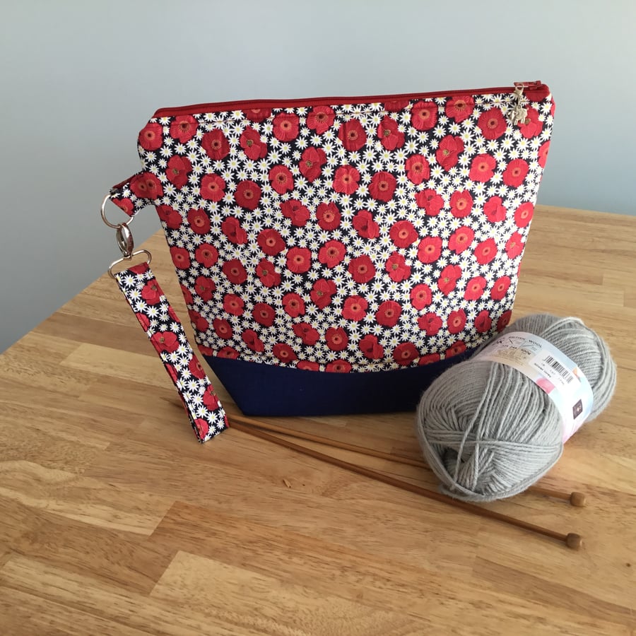 Knitting bag, sock sack, project bag