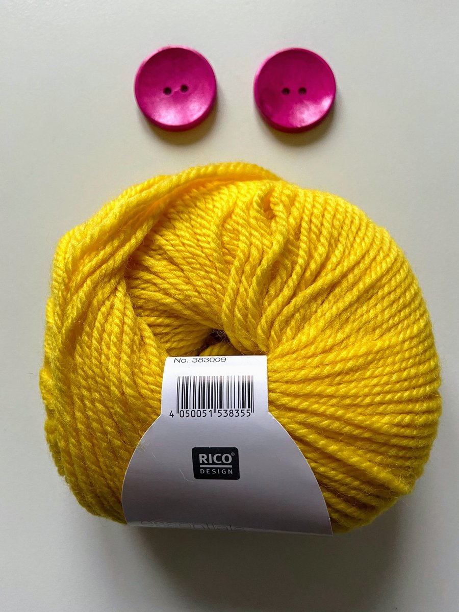 Triple braid headband kit - Knitting, crafts, handmade - Sunshine yellow