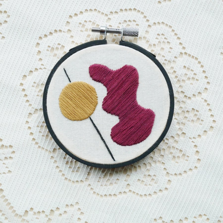 Chaos Theory Abstract No.16 - Purple Mini Mood Abstract Art Piec