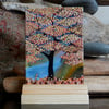 Handmade Fused Glass 'AUTUMN TREE' picture.
