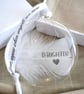 Daughter Memorial Round Feather Bauble, In Memory of Daughter, Round Glass Chris - Image 2