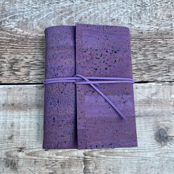 Cork Journal Notebook Lilac