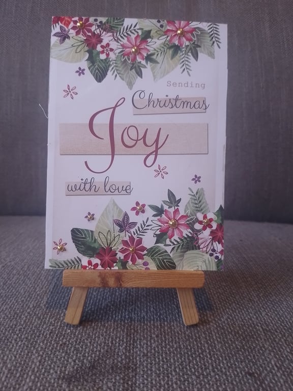 Christmas Joy handmade greetings card