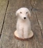 Needle felt wool Labrador Dog 8 cm tall, wool dog,  - Image 4