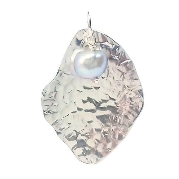 Potato Peel Sterling Silver Pendant