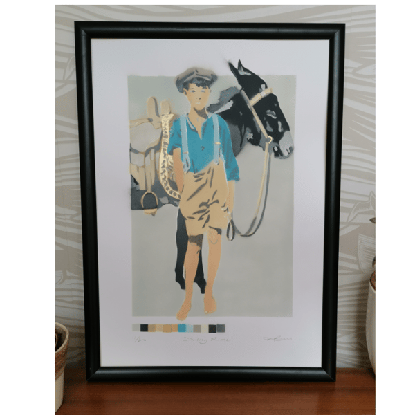 'Donkey Rides' Handmade Original Signed Art