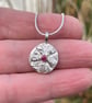 Silver and 18ct gold ruby Bloom pendant on chain - Image 3