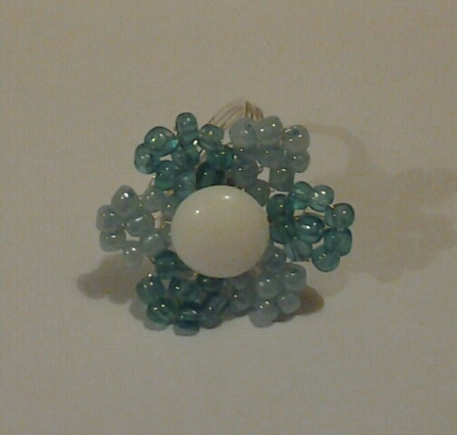 Bead Flower Ring