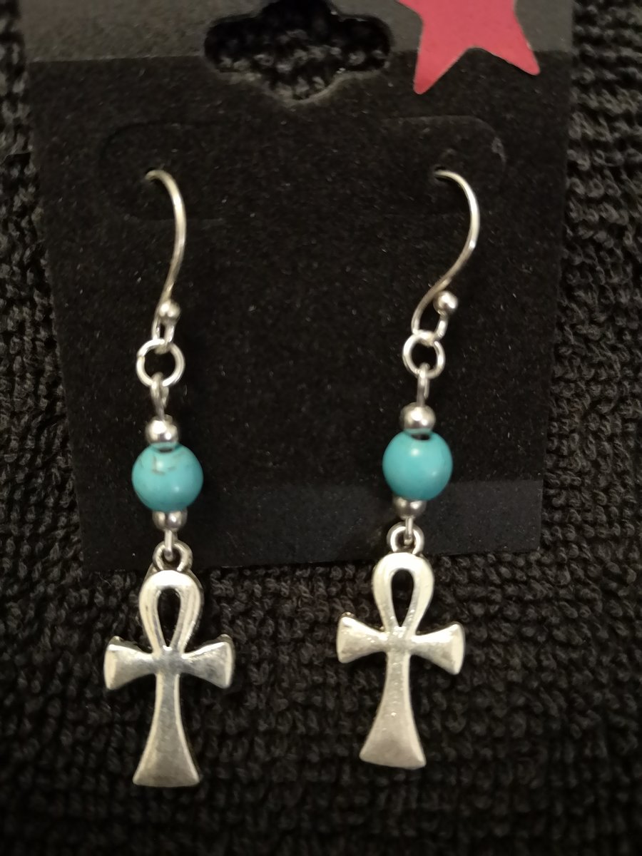 Ankh earrings