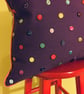 Multicoloured Button Cushion - Image 2