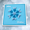 Christmas card - quilled snowflake with boxed option