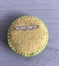 Hand Embroidered Crocus Flower Brooch - Image 3