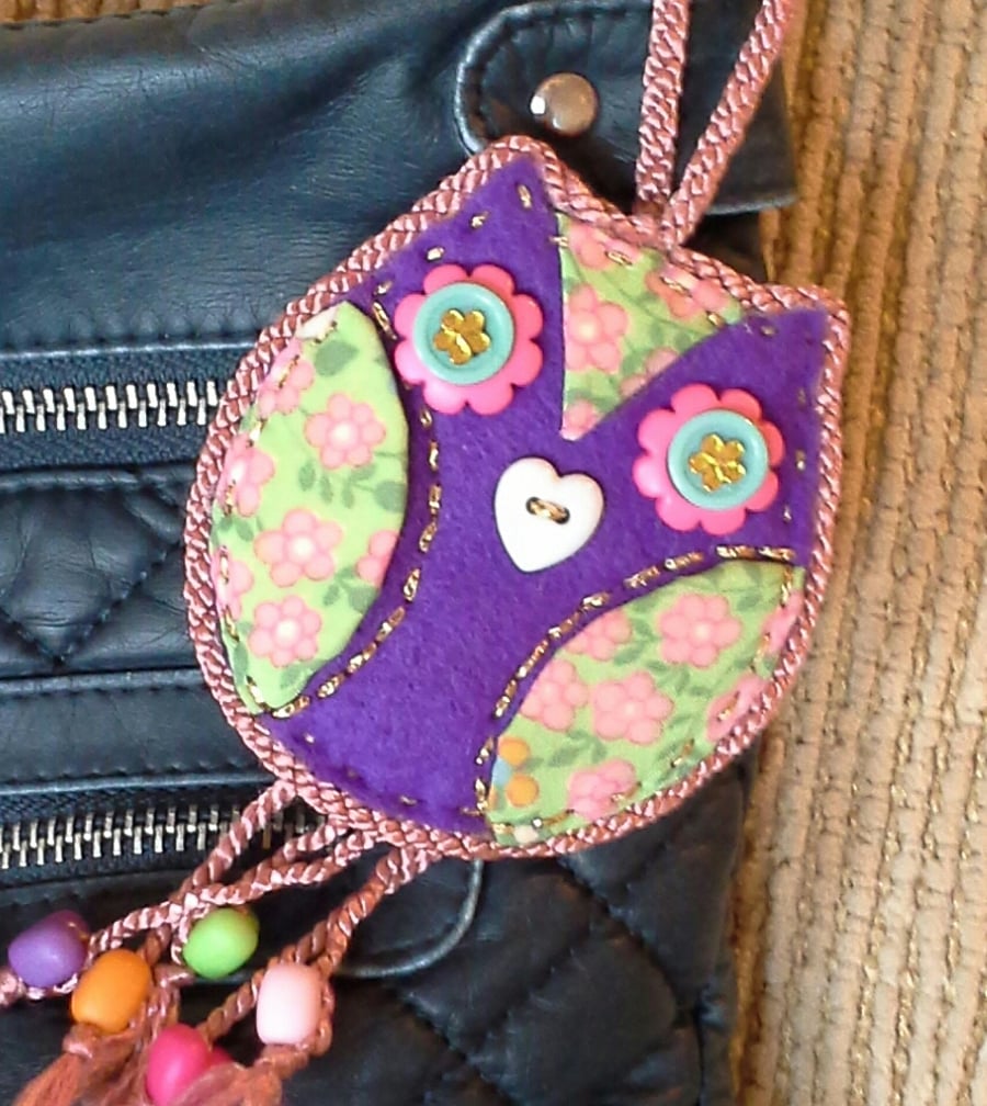 Little Owl Bag Charm