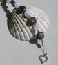 Brown Labradorite & Clear Quartz Crystal Gemstone Beaded Bracelet "Emily" - Image 5
