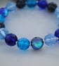 Sale-Crystal blues stretch bracelet - Image 2