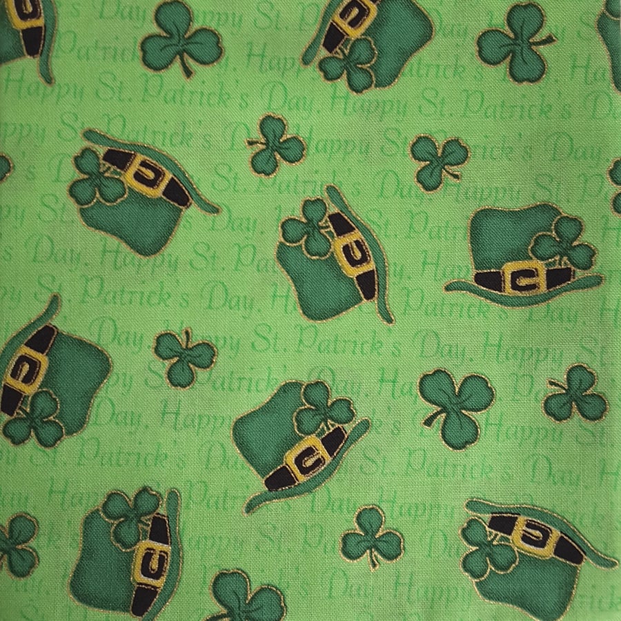 Happy St Patrick's Day Fat Quarter Fabric