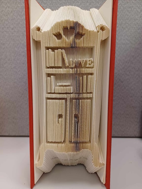 Bookcase with Cupboard COMBI Book Folding Pattern - EMAILED PDF PATTERN