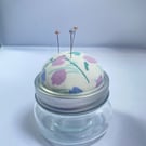 Pin cushion mason jar