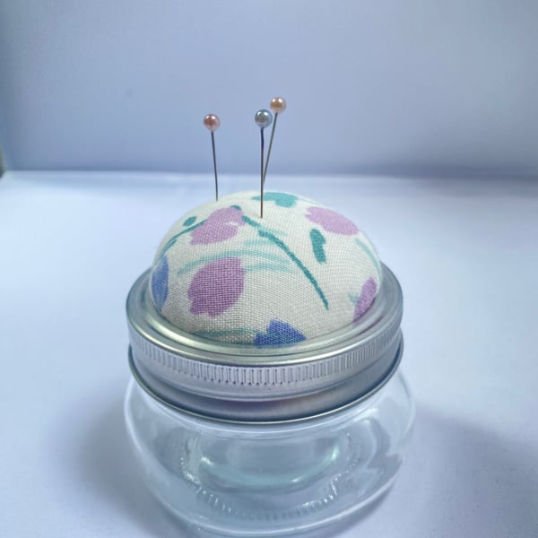 Pin cushion mason jar