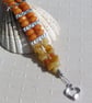 Golden Jade Gemstone Crystal Beaded Cuff Bracelet - Image 5