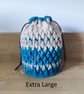 Handmade Crocheted Drawstring Bag, four sizes available - Image 5
