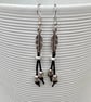 Leather Earrings, Silver Feather Boho Earrings Dainty Gift For Women - Image 8