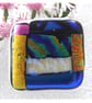 Patchwork  Brooch 094 Dichroic Fused Glass Handmade  - Image 3