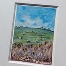 The Stone Circle - Original miniature. A5 Mounted