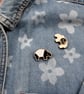 Adult tapir wooden pin badge, gift for animal lover, cute brooch. - Image 4