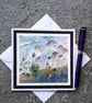 Seedheads. Handpainted Blank Card. Letterbox Gift. Keepsake