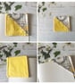 Bees Script Fabric Corner Bookmark, , Yellow - Image 4