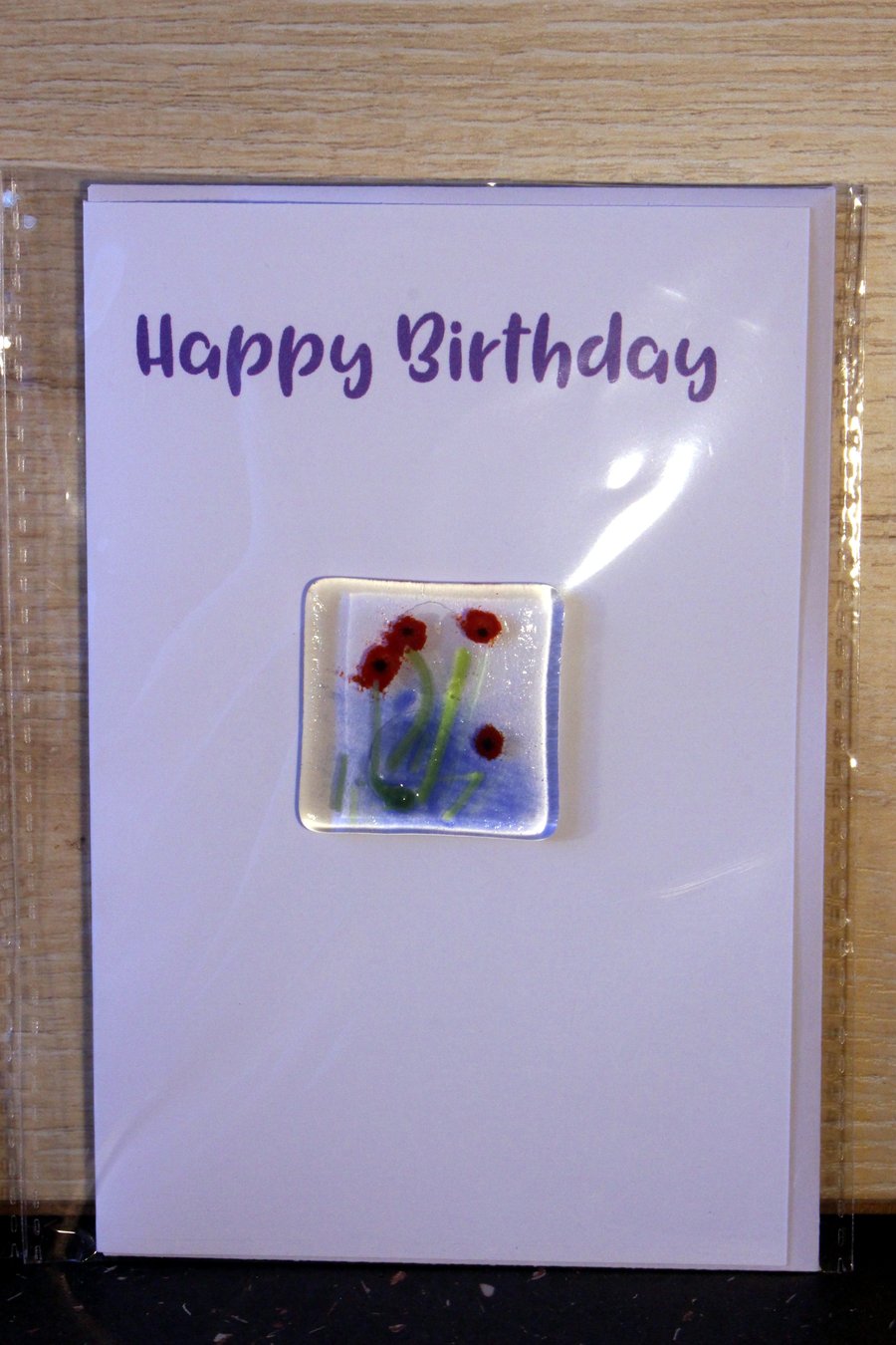 Scenic Poppy Field Birthday Card