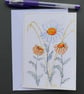 Hand Painted Wildflower Greetings Card with Envelope - Left Blank inside - Image 1