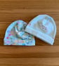 Newborn Baby Hats, Beanie hats. 2 PK. Ideal for the newborn baby 0-3mths - BE07