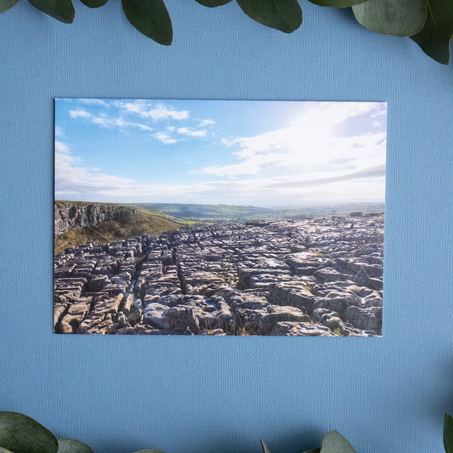 Landscape Greeting Card - Blank - Malham Cove, Yorkshire