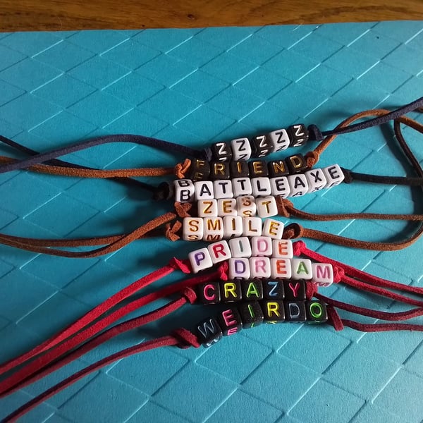 Bracelet. Friendship bracelet. Stocking filler. Fun gift