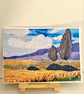 Original art print, Van Gogh inspired textile landscape  - Image 1
