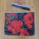 Handmade Floral Zipped Purse - Liberty of London Fabric