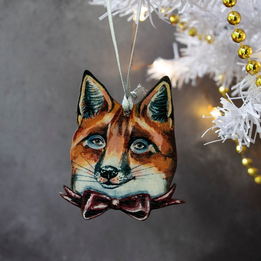 Red fox hanging decoration 