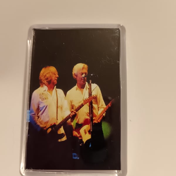 Status Quo Rick Parfitt and Andy Bown Musicians Photography Fridge Magnet 