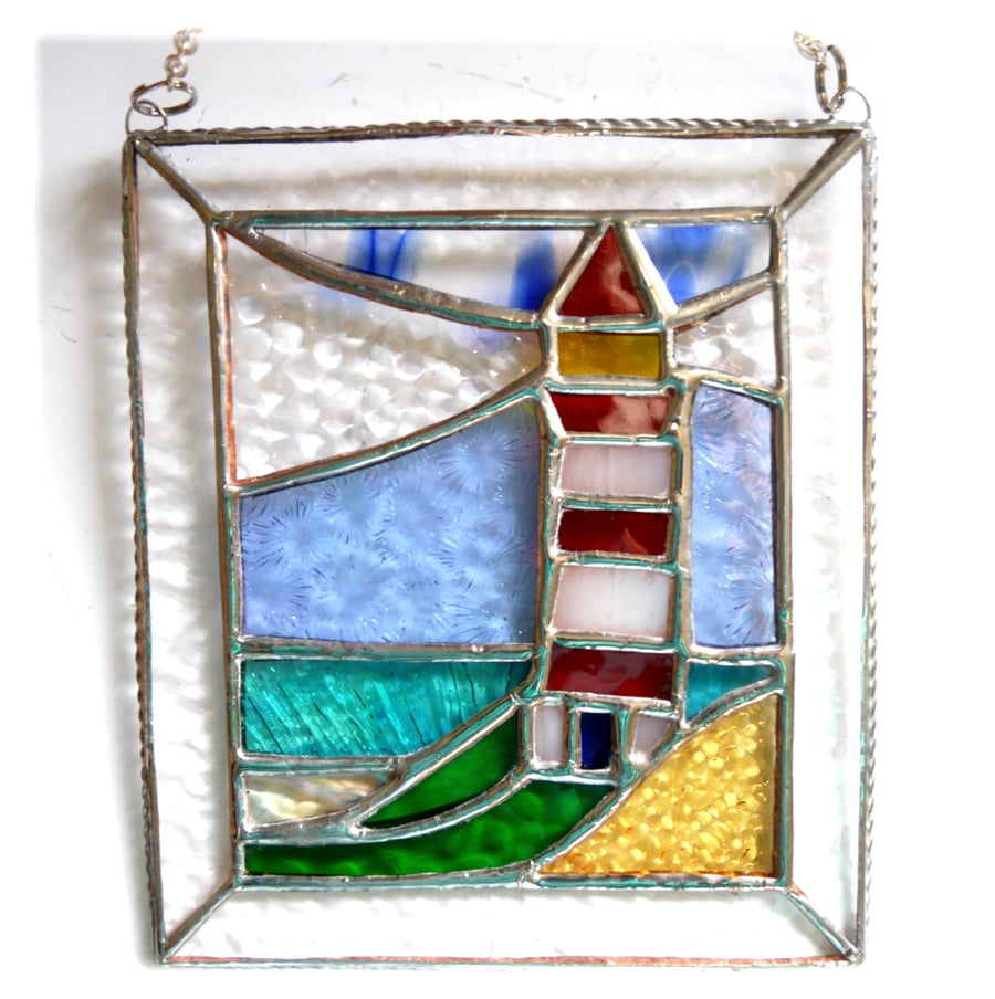 Lighthouse Suncatcher Stained Glass Picture 017