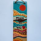 PEACE TO YOU-HANGING CERAMIC WALL PLAQUE