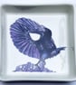 Paradise Riflebird Design Ceramic Dish, 10 x 10cm, Many Uses - Image 1